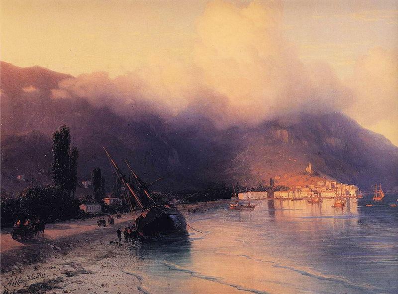 Ivan Aivazovsky View of Yalta China oil painting art